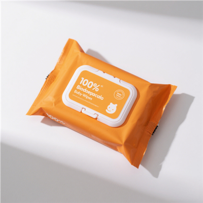 100% biologicky odbúrateľné detské obrúsky