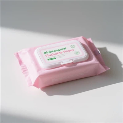 Biologicky rozložiteľné splachovateľné obrúsky